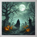 Suche nach halloween graveyard poster Mond