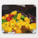 Recherche de poivrons rouges tapis souris Jaune