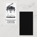 Suche nach piano teacher visitenkarten Elegant