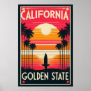 Suche nach staat kalifornien poster Sonnenuntergang