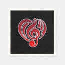 Recherche de notes musique serviettes Rétro