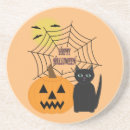 Recherche de chat halloween dessous de verres Batte