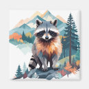Suche nach raccoon magnete Aquarell