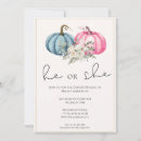 Recherche de halloween gender reveal invitations Il ou elle