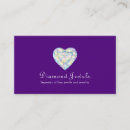 Recherche de coeur de diamant cartes visite Affaires