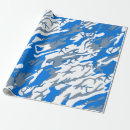 Recherche de camo bleu papier cadeau Blanc