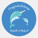 Recherche de petite baleine bleue autocollants Bébé