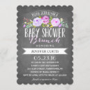 Recherche de brunch de baby shower invitations Floral