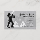 Recherche de saxophoniste cartes visite Joueur de saxophone