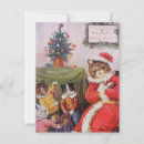 Recherche de christmas cat cartes postales Mignon