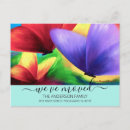 Recherche de peint main cartes postales Nous avons déménagé