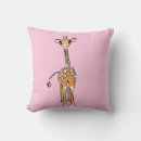 Recherche de dessin de girafe coussins Jungle