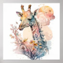 Recherche de peinture de girafe posters Nature