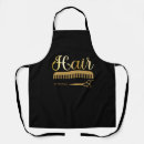 Recherche de salon de coiffure tabliers Noir et or