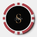 Recherche de or jetons poker Monogrammé