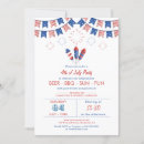 Recherche de drapeau américain invitations Rouge blanc et bleu