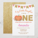 Recherche de de citrouille anniversaire invitations Notre petit citrouille