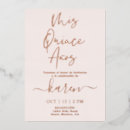 Recherche de rose gold foil invitations Élégant