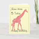 Suche nach niedliche giraffe karten Personalisiert