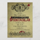 Recherche de halloween sanglant cartes invitations Bloody