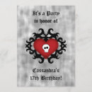 Recherche de coeur gothique invitations Éffrayant