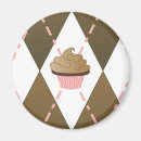 Recherche de cupcakes refrigérateur magnets Glaçage