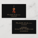 Recherche de violonistes cartes visite Minimaliste