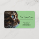 Recherche de visage de chat cartes visite Tendance