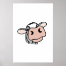 Recherche de vache rose posters Blanc
