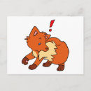 Recherche de renard orange cartes postales Mignon
