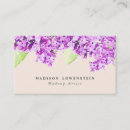 Recherche de fleurs lilas cartes visite Moderne