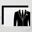 Recherche de de 21 ans anniversaire invitations Noir
