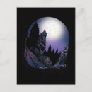 Suche nach wolf und mond postkarten Berge
