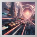 Suche nach metropole poster Futuristische stadt