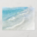 Recherche de sable et eau invitations Bleu