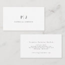 Recherche de conception moderne cartes visite Monogramme