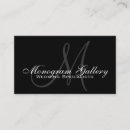 Recherche de modèle fait sur commande cartes visite Monogramme