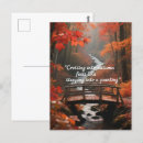 Recherche de chemin forestier cartes postales Calme