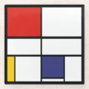 Recherche de composition dessous de verres Piet mondrian