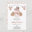Recherche de snowman baby shower invitations Aquarelle