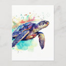 Recherche de peinture tortue cartes postales Plage