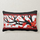 Recherche de fleurs de sakura coussins Rouge