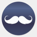 Recherche de moustache bleue autocollants Petit garçon