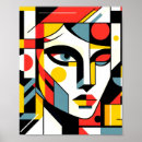 Recherche de visage abstrait posters Cubisme