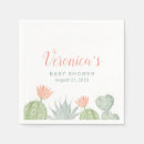 Recherche de cactus serviettes Baby shower cactus