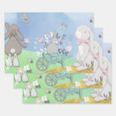 Recherche de lapin heureux papier cadeau Lapins
