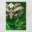 Suche nach masquerade ball einladungen Grün