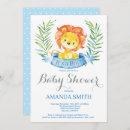 Recherche de lion baby shower garçon invitations C'est un garçon