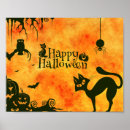 Recherche de happy halloween posters Chat noir