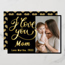 Recherche de fête mères vœux cartes Typographie